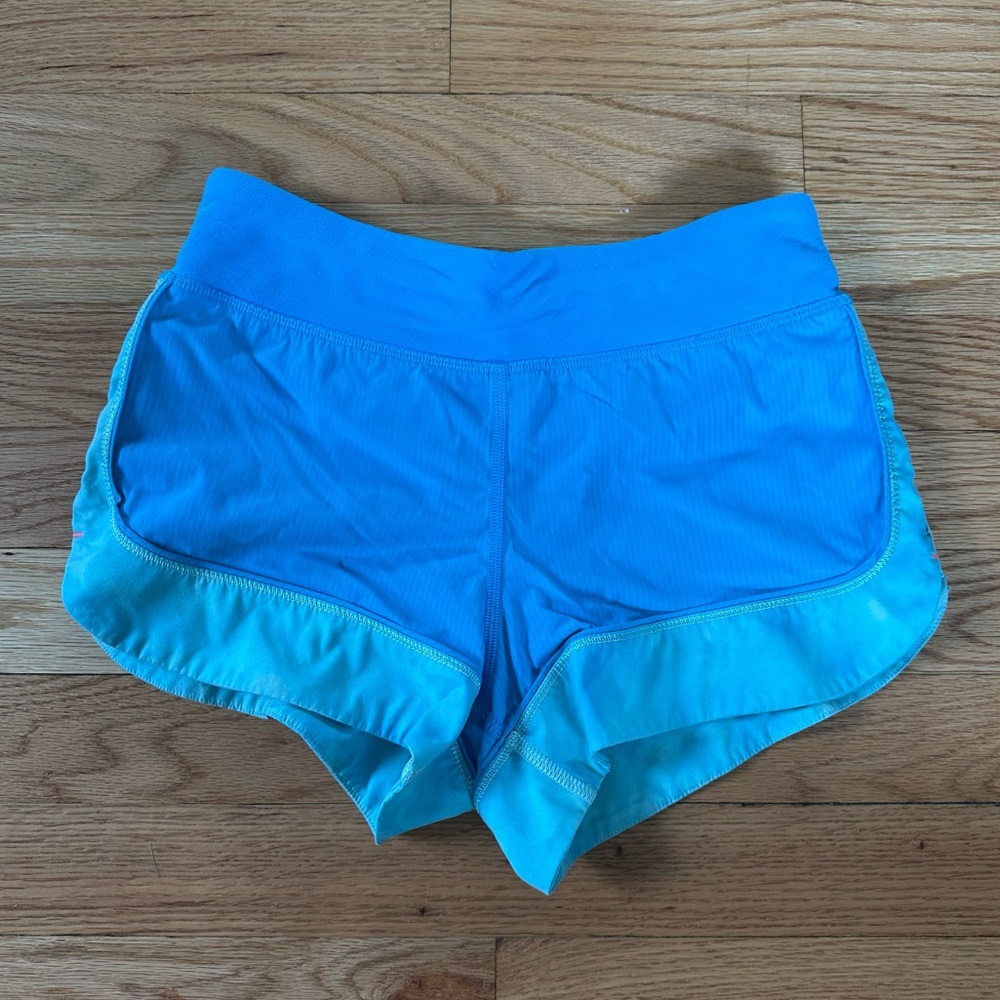 Ivivva by Lululemon Girls Running Shorts Size 10 Blue Lined